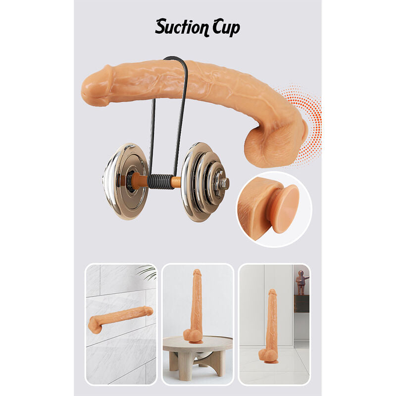 PRETTY LOVE - VIGGO DILDO DESLIZANTE COM TOQUE SUAVE E REALISTA DE 36,5 CM NATURAL