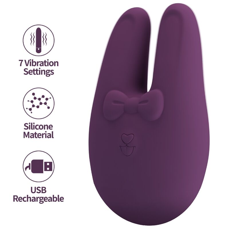 ROMANCE - BUNNY ESTIMULADOR EXTERNO COM 7 MODOS DE VIBRAÇÃO