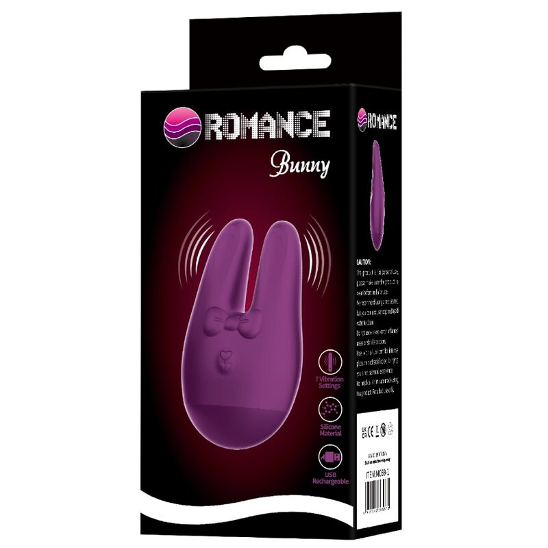 ROMANCE - BUNNY ESTIMULADOR EXTERNO COM 7 MODOS DE VIBRAÇÃO