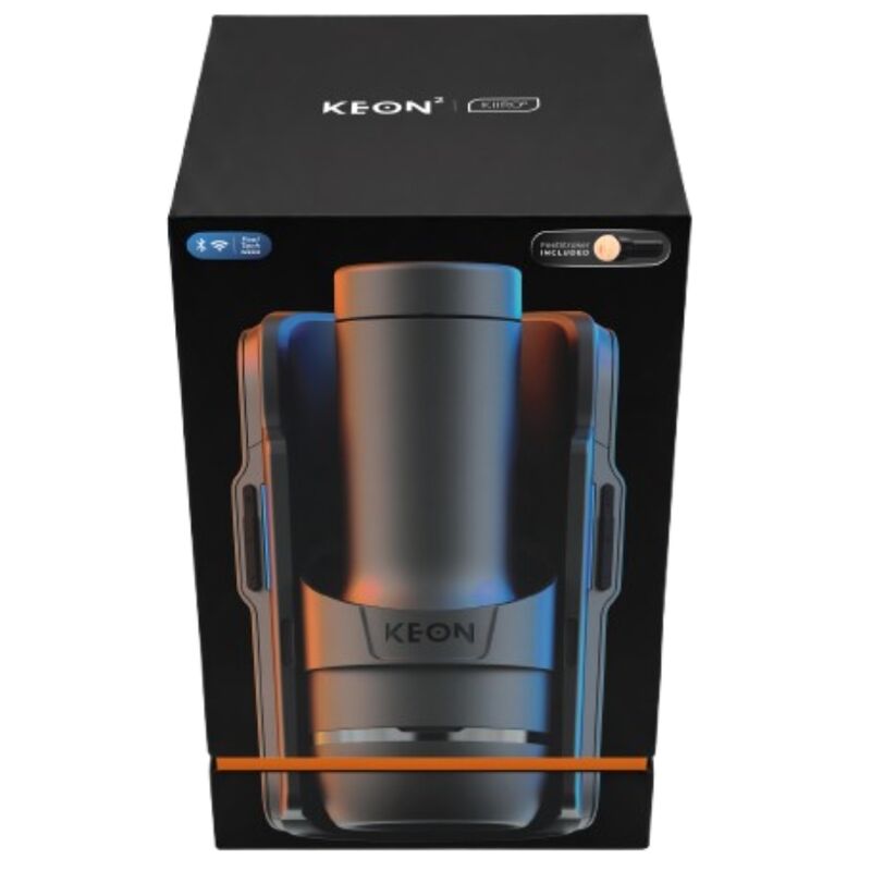 KIIROO - KEON 2 COMBO MASTURBADOR AUTOMÁTICO INTERATIVO COM SENSAÇÃO DE ESTIMULAÇÃO PRETO/AZUL