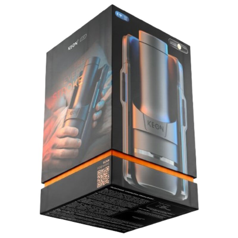 KIIROO - KEON 2 COMBO MASTURBADOR AUTOMÁTICO INTERATIVO COM SENSAÇÃO DE ESTIMULAÇÃO PRETO/AZUL