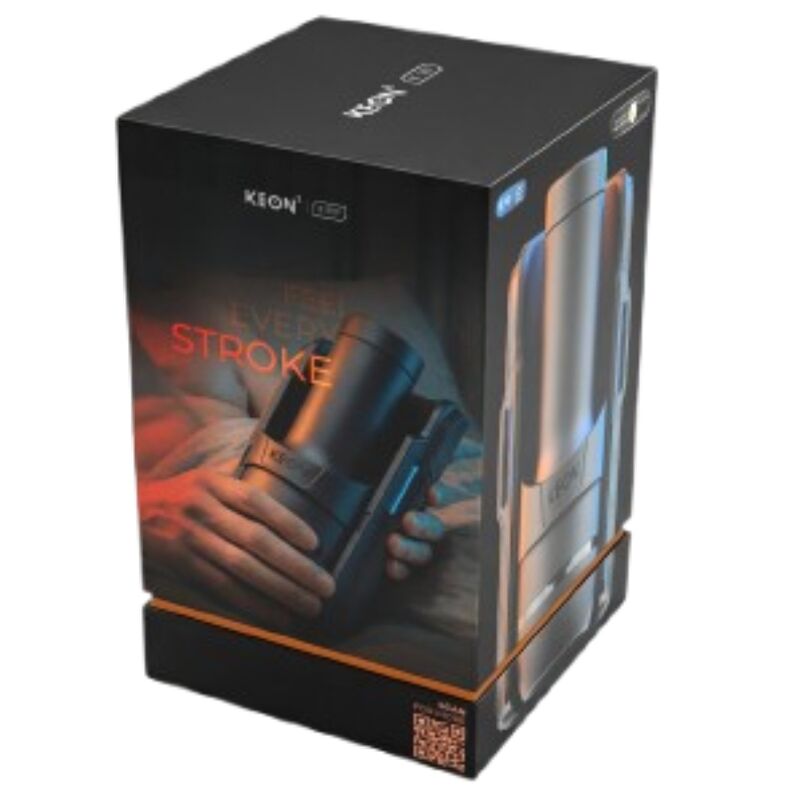 KIIROO - KEON 2 COMBO MASTURBADOR AUTOMÁTICO INTERATIVO COM SENSAÇÃO DE ESTIMULAÇÃO PRETO/AZUL