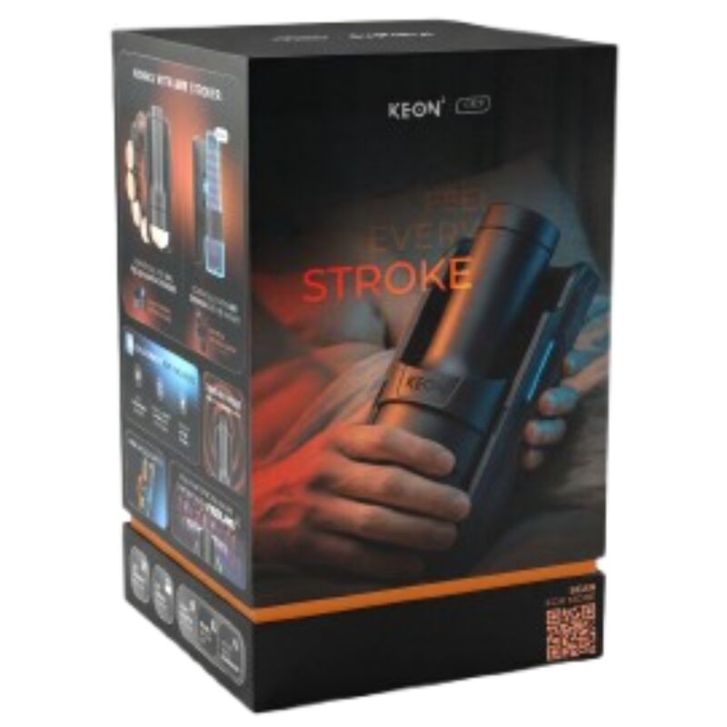 KIIROO - KEON 2 COMBO MASTURBADOR AUTOMÁTICO INTERATIVO COM SENSAÇÃO DE ESTIMULAÇÃO PRETO/AZUL