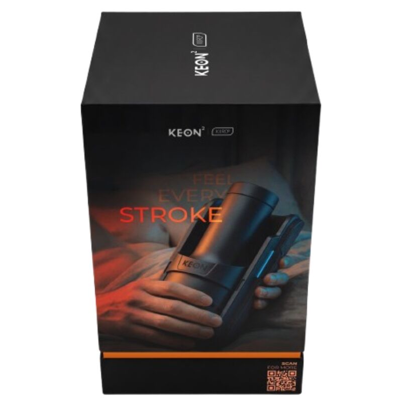 KIIROO - KEON 2 COMBO MASTURBADOR AUTOMÁTICO INTERATIVO COM SENSAÇÃO DE ESTIMULAÇÃO PRETO/AZUL
