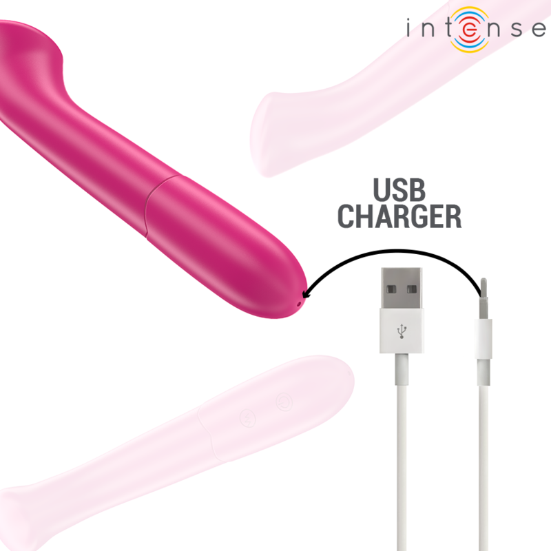 INTENSE - VIBRADOR PATY 19 CM FLEXÍVEL 10 VIBRAÇÕES MODELO 2 ROSA