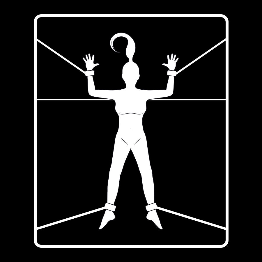 Fetish Submissive — Conjunto de Algemas e Alças para Cama, com Forro em Neoprene