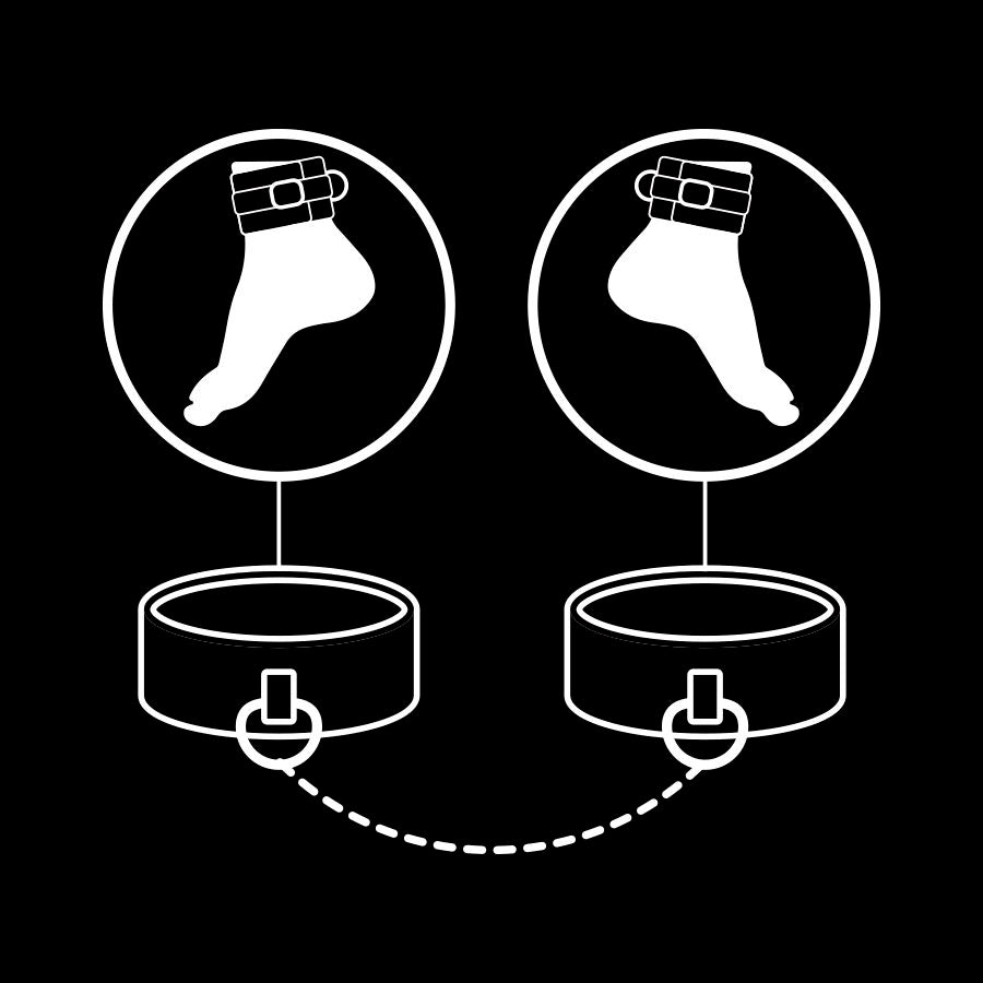 Fetish Submissive — Algemas de Bondage em Couro Vegano