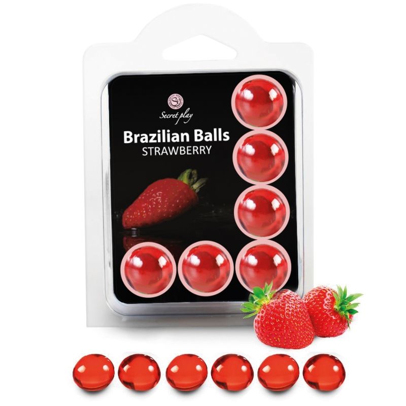 SecretPlay — Conjunto 6 Bolas Brasileiras Morango