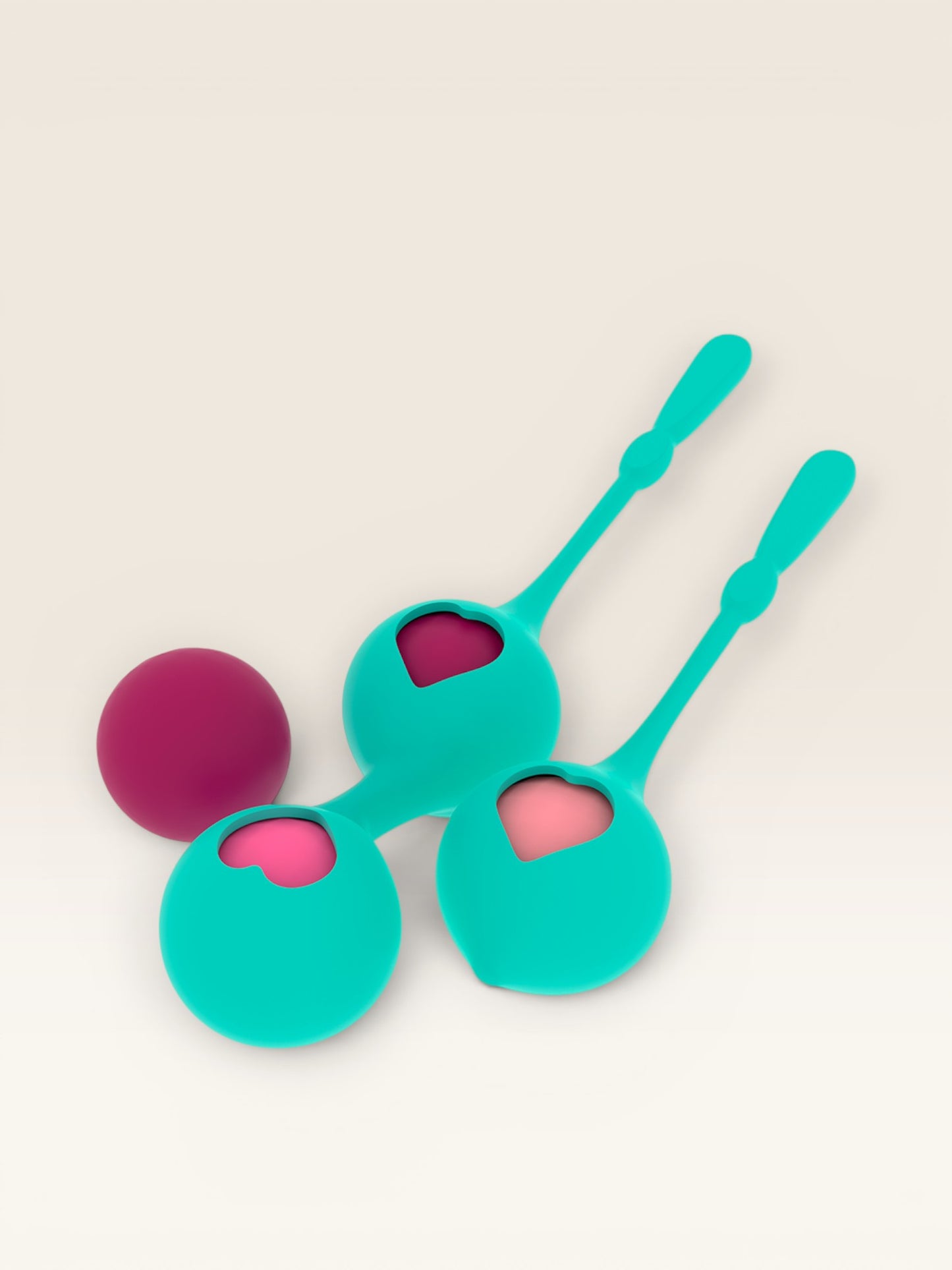 RITHUAL - CONJUNTO DE TREINAMENTO PÉLVICO DEVA AQUA GREEN