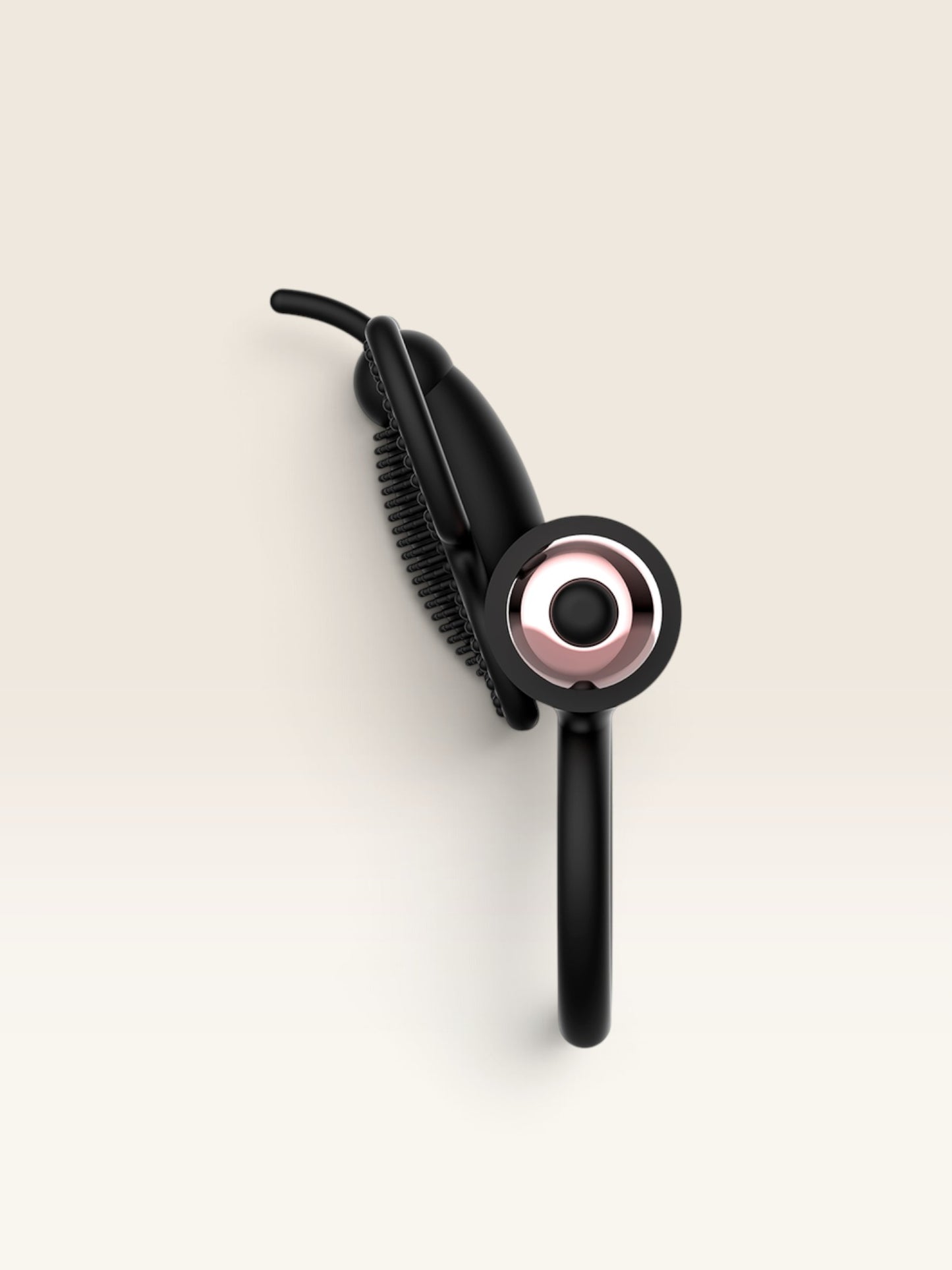 COQUETTE CHIC DESIRE - ANEL BORBOLETA COM VIBRADOR PRETO/ OURO