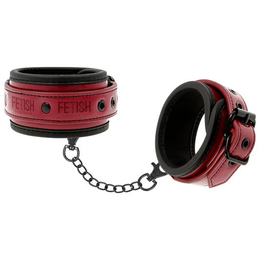 Fetish Submissive Dark Room — Algemas de Tornozelo em Couro Vegano